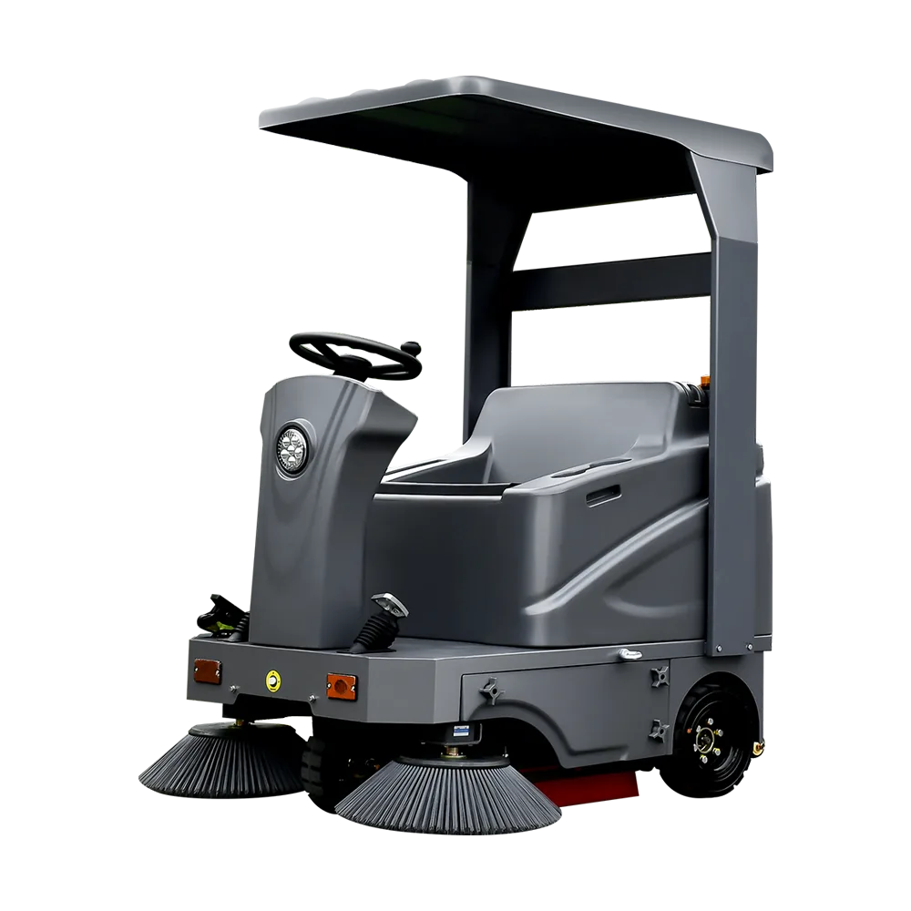 Ride on Electric Road Sweeper Machine Battery Industrial Street Cleaner for Municipal Outdoor Parking CE