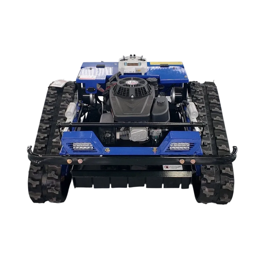 Remote Control 9HP Gas Crawler Lawnmower 55cm 60° Slope Electric Start China Factory Remote Control Lawn Mower