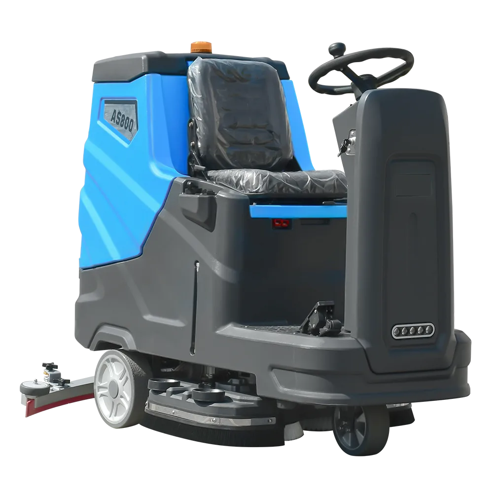 New Ride-On Electric Floor Scrubber Cleaning Machine with 24V Battery Self-Propelled Brush Motor for Hotels & Warehouses