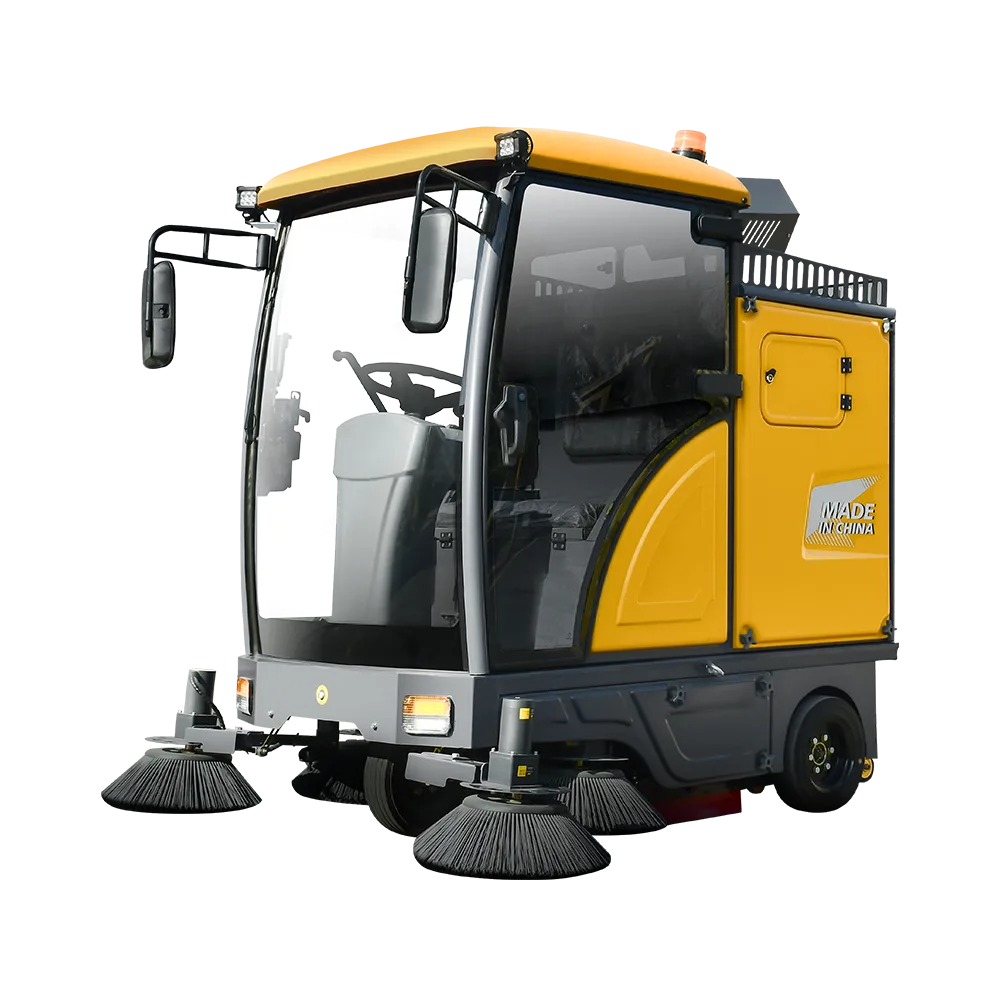 Electric Floor Sweeper Machine Battery Powered Road Sweeper for Warehouse Factory Outdoor Street Cleaning Equipment