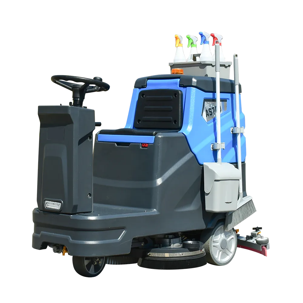 Ride on Floor Scrubber Machine Commercial Scrubber Dryer for Warehouse Factory Floor Cleaning