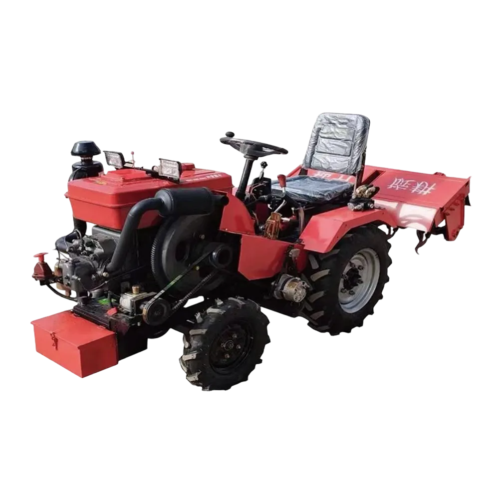 35 HP Long-Wheelbase Four-Wheel Rotary Tiller for Farm Cultivation and Soil Preparation